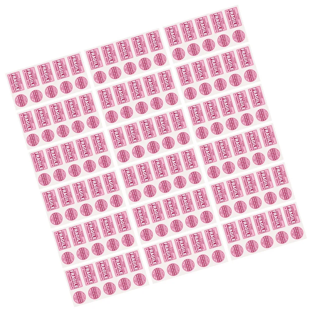 

50 Sheets Fragile Adhesive Stickers Stickers Shipping Labels Warning Decals Packaging Adhesive Tags Folder Labels
