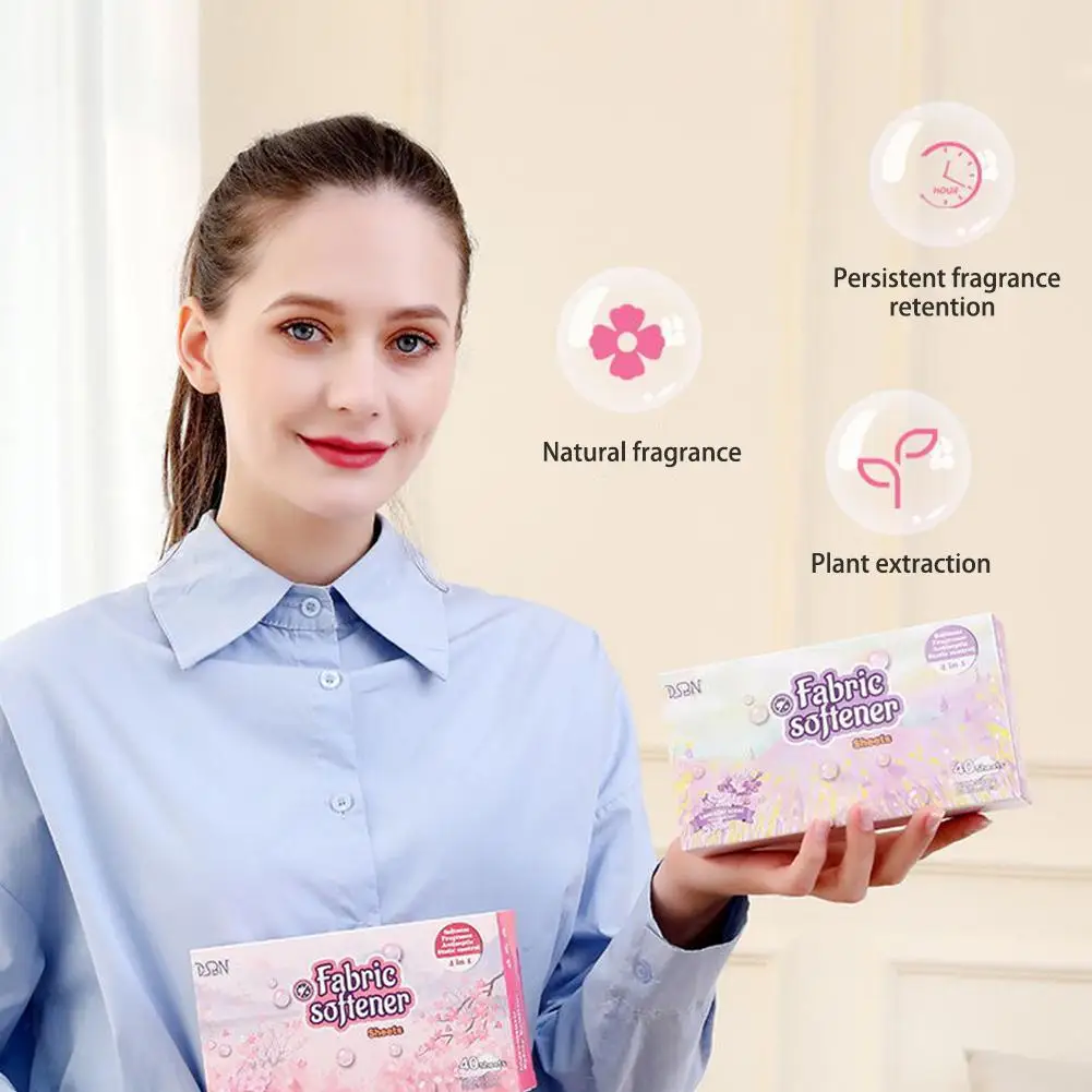 Fabric Softener Sheet For Dryers Reduce Static Absorption Lasting Fragrance Effective Antibacterial Clothes Softness Sheets