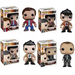 Funko pop Supernatural Sam 93 #    Castiel 95 #   Crowley 200 #    Bambole giocattolo d'azione con figure in vinile Collezione di modelli Rap Star Giocattoli regalo