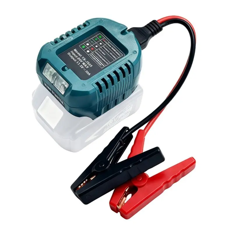 NEW HOT In Stock-For 18V BL1830 Lithium Battery Emergency Power Clip Car Jump Starter Adapter