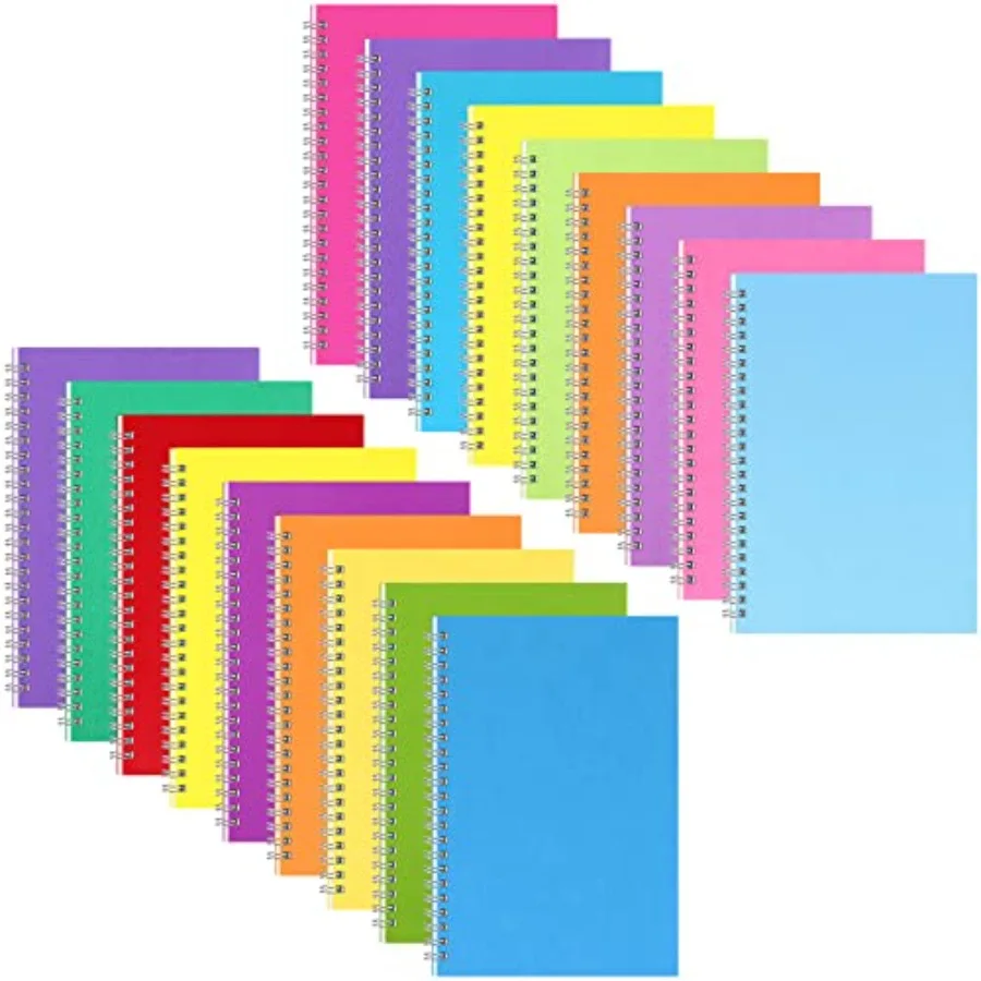 

Pcs Bulk Spiral Notebook College Ruled Spiral Bound Notebooks Journals 8.3 x 5.5 Inch Pastel Color Journals School A5 Writing