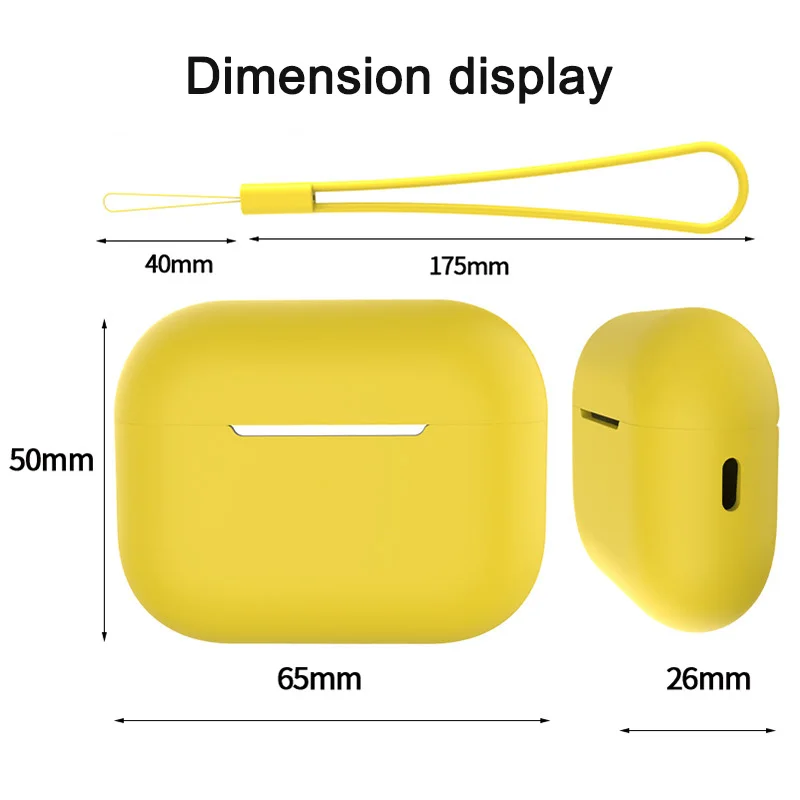Case For Apple Airpods Pro 2 Generation Soft Silicone Skin Earphone Cover For Airpods Pro 2 3 Gen Air Pod pro2 Case with Lanyard
