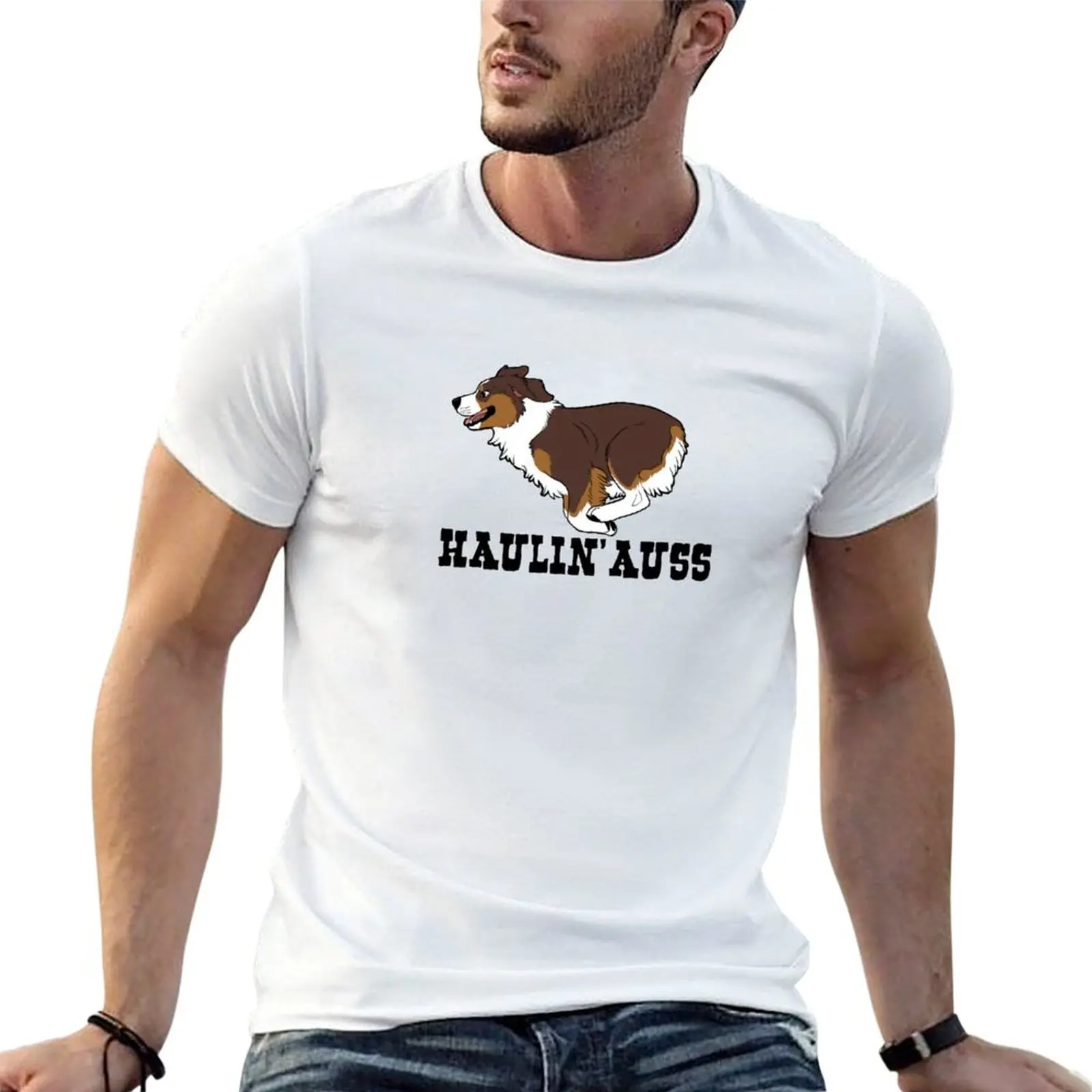 HAULIN’ AUSS (red tri) T-Shirt Plus Size Gym Sports T-Shirt