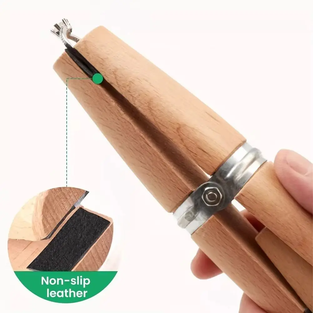 Non Scratch Ring Clamp Leather Jaws Safe Secure Holding Jewelry Making Tool Multi-Purpose Adjustable Bench Jewelry Pliers Inlay