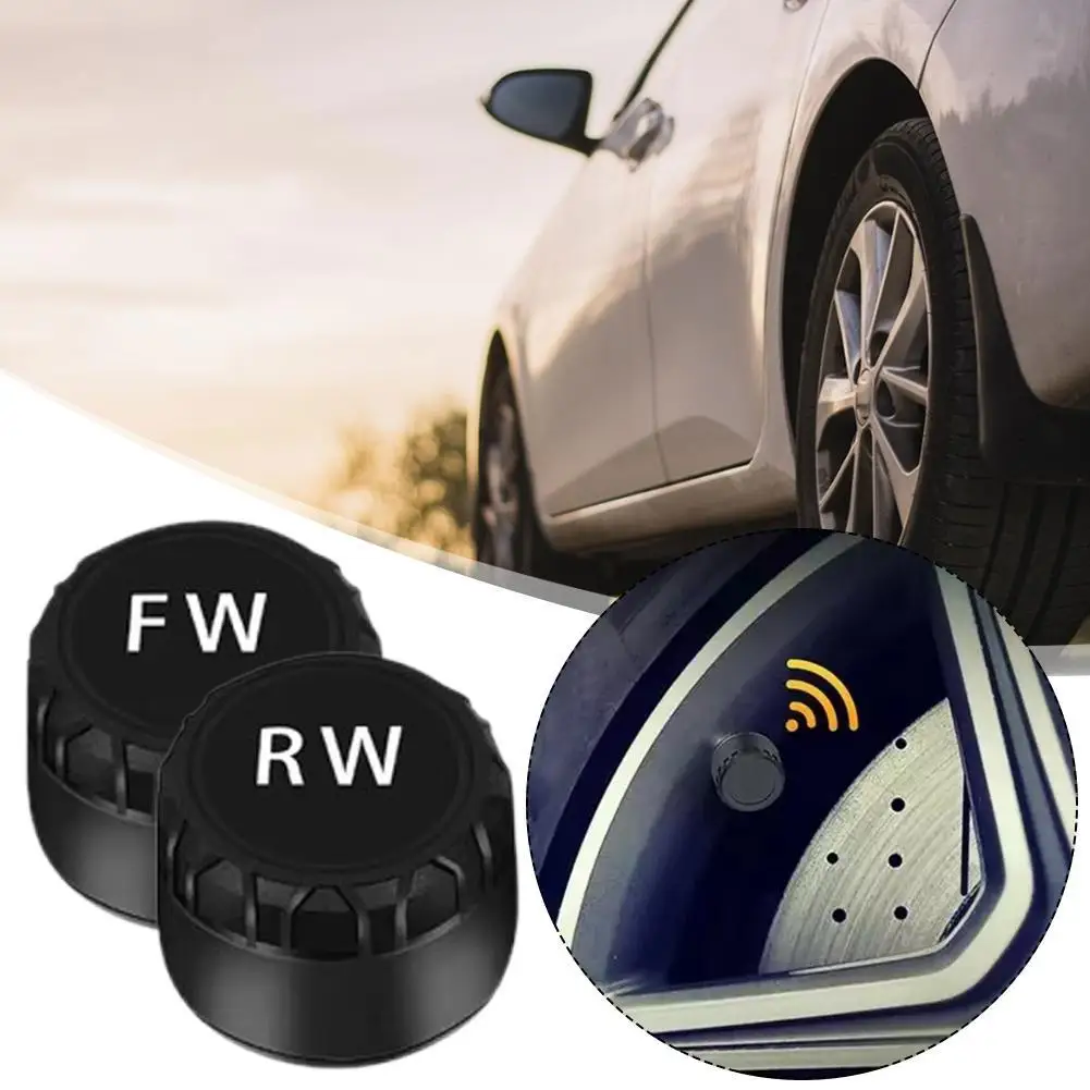 Bluetooth Car TPMS Tire Pressure Monitoring System With 2 External Sensors Motorcycle Car Tyre Pressure Sensor For LOS Android