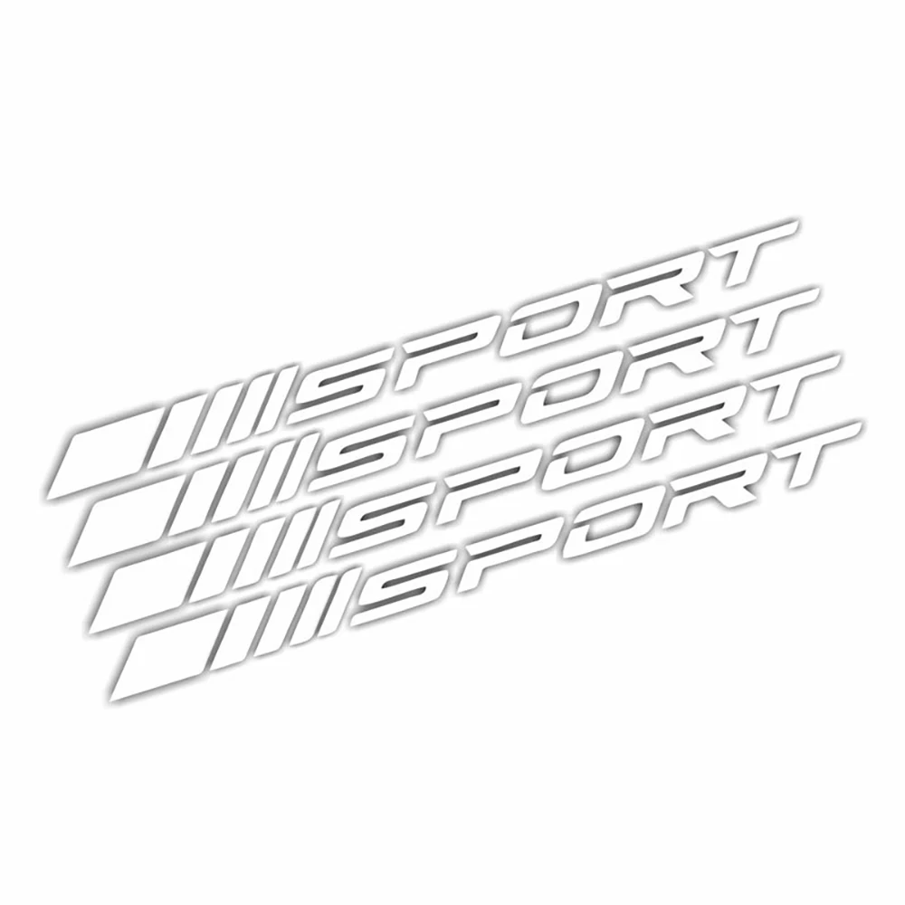 Mode 4pc Auto Aufkleber Räder Felgen Sport Racing DIY Streifen Dekorative Aufkleber Emblem Auto Styling Auto SUV Lkw Zubehör