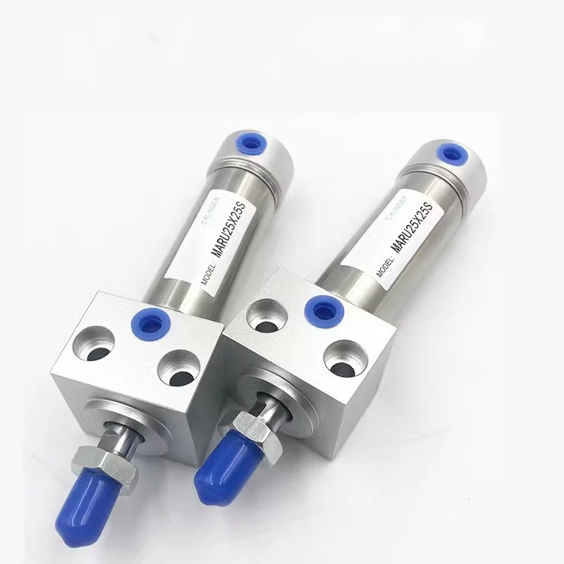 Stainless Steel MA Series Mini Cylinder MARU/MARF20/25/32/40/50/60X200/250/300/350/400/450/500-S