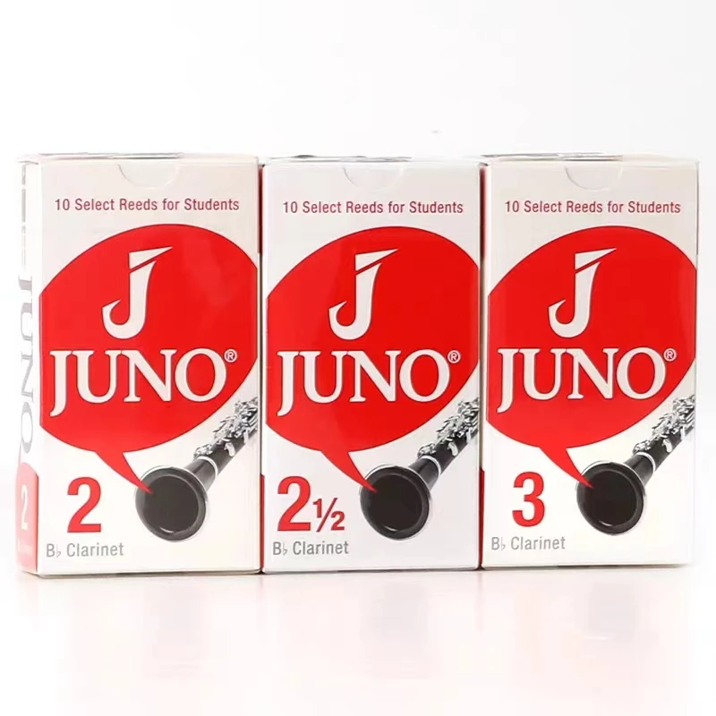 Vandoren Bb Clarinet JUNO Reed;Box of 10,Strength 2.0 2.5 3.0 3.5,Premium Reeds