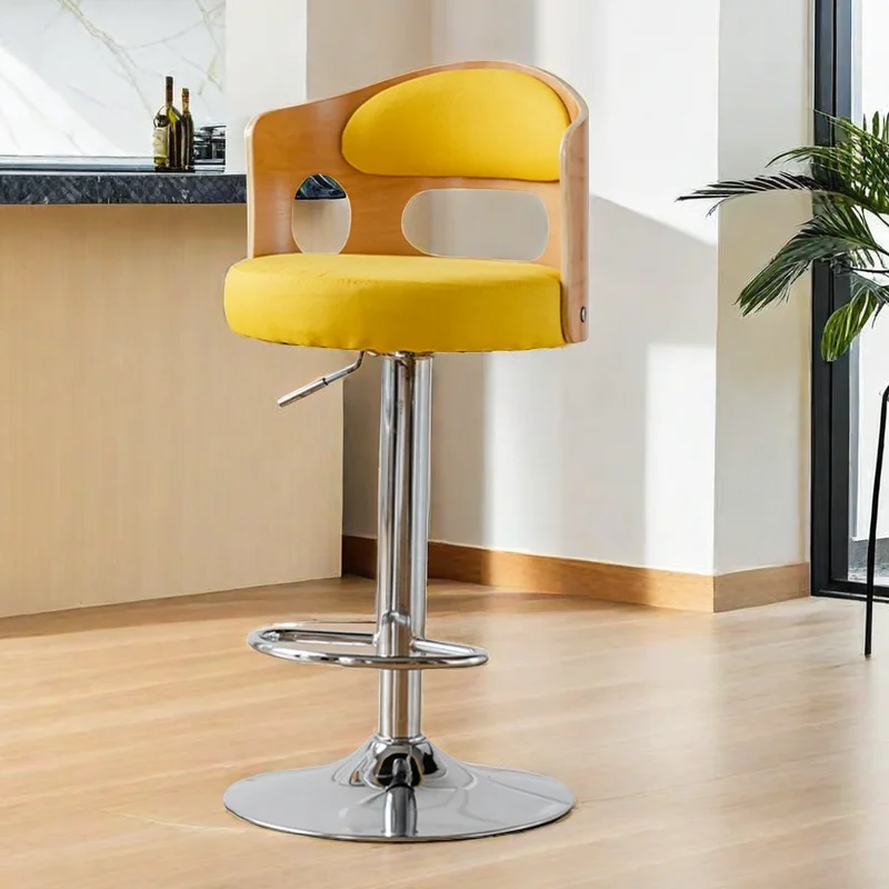 

Modern Bar Stools Furniture Luxury Chairs Leather Chair Home Breakfast High Tabouret Design Nordic Chaise Tabourets De Bar