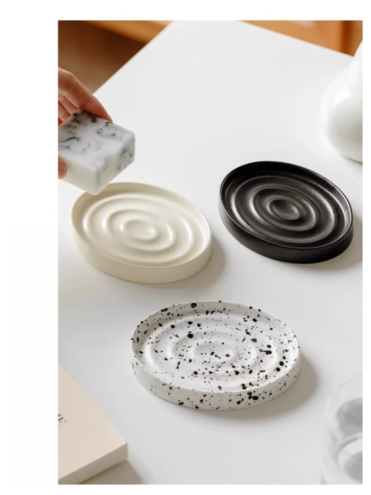 *Drain Soap Box Household No Punching Bathroom Hand Wash Countertop Shelf Soap Dish