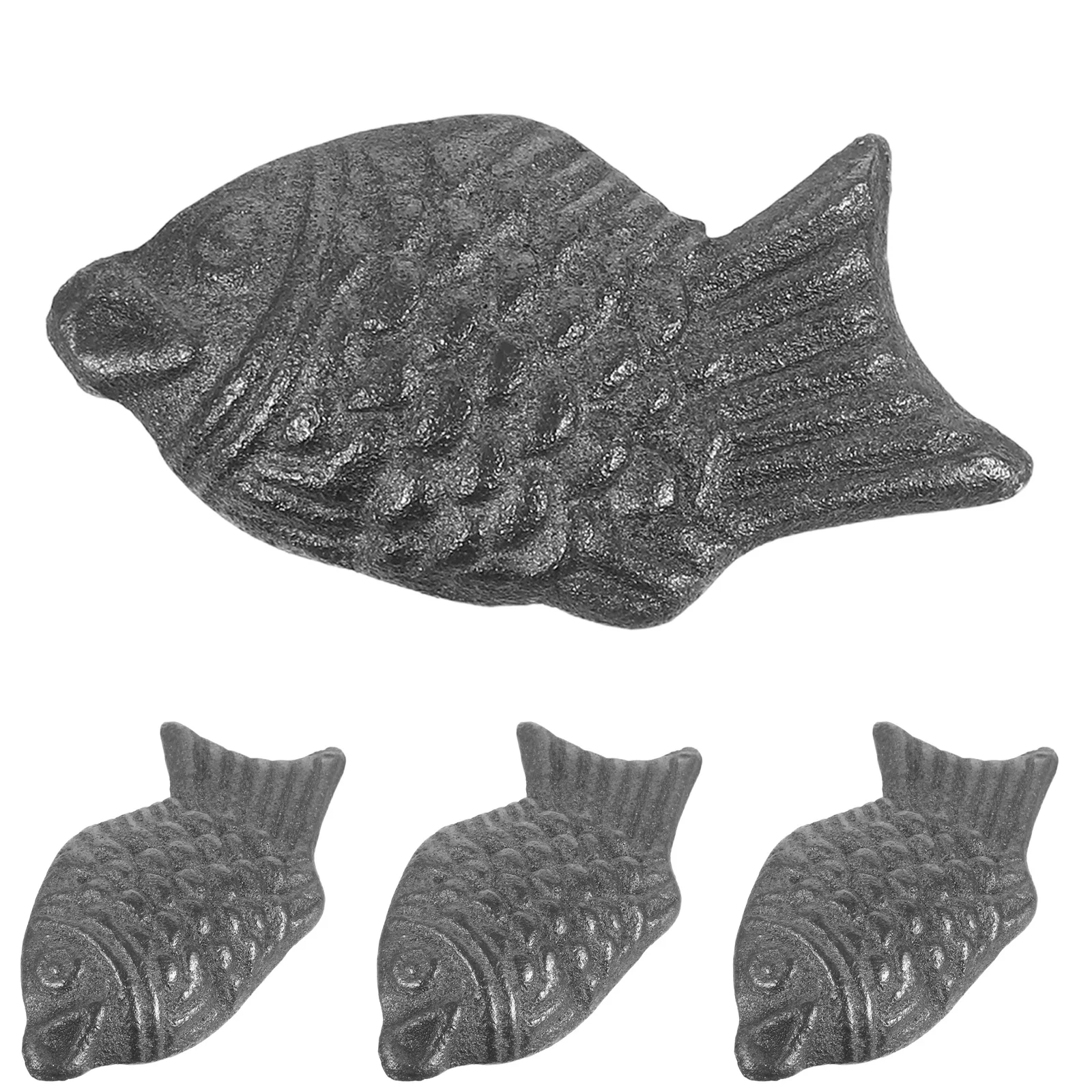 

4pcs Cast Cooking Tools: Natural Iron Fish For Vegan Athletes Pregnant Women Iron Deficiency Support Iron-Rich Diet Boost