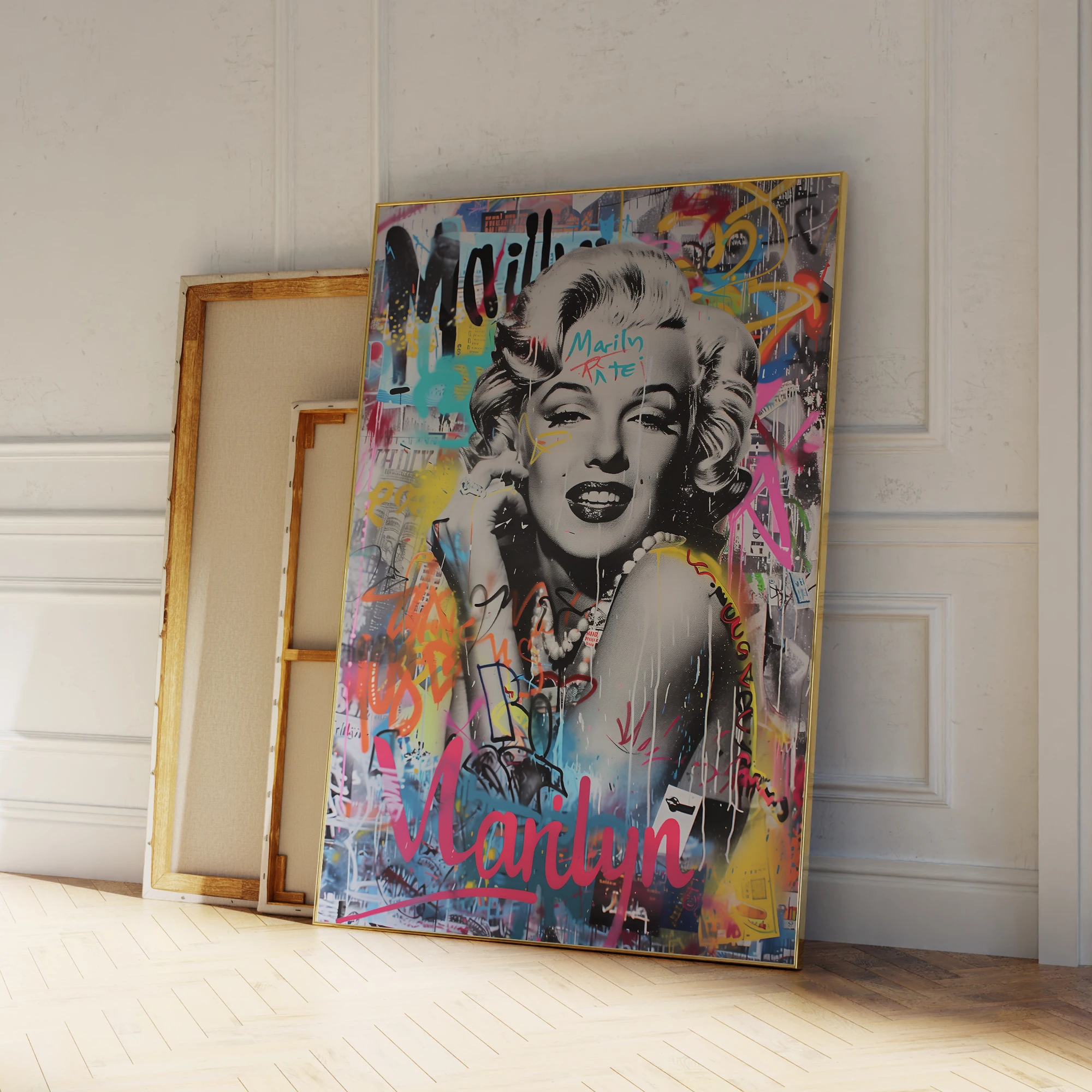 Modern Marilyn Monroe Pop Art Street Art Fusion Art Prints Canvas Painting Poster Picture For Living Room Home Decor