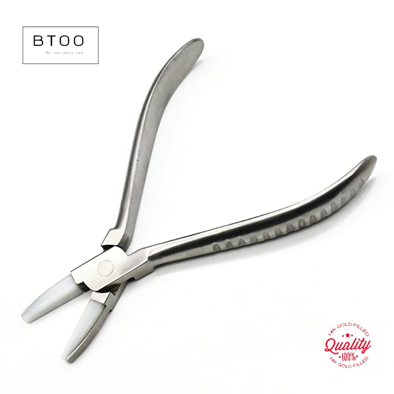 

Flat Nose Pliers Nylon Jaws Non-Marring Jewellery Making Wire Working Tool