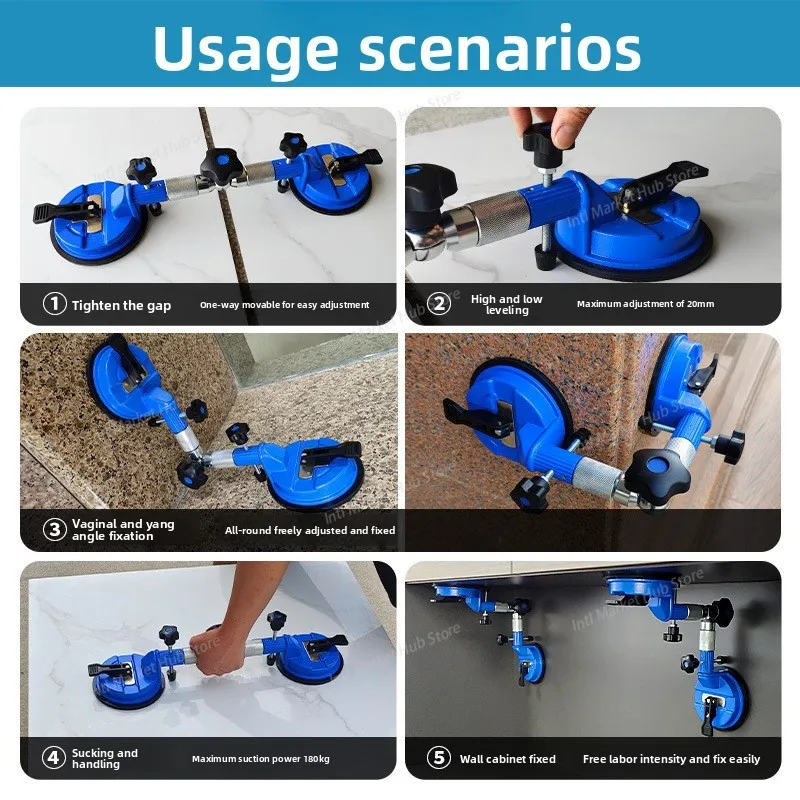 

Выравниватель на присоске, натяжитель столешницы из камня, инструмент для подъема и фиксации бесшовного сращивания, установка плитки и стекла