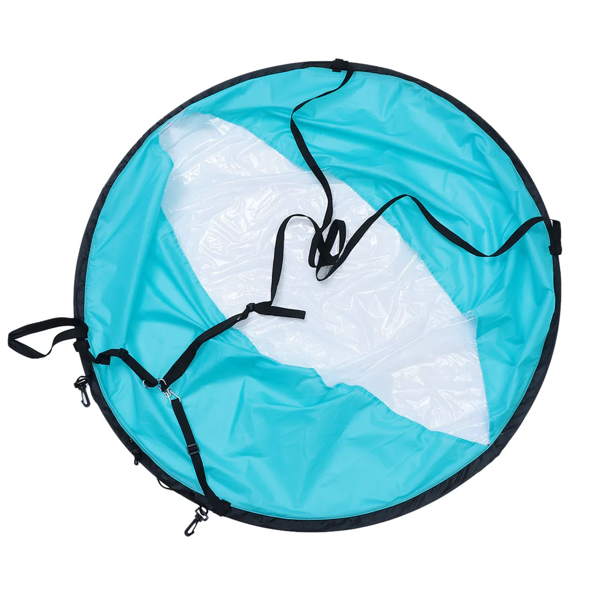 1 قطعة اكسسوارات كاياك شراع قابل للطي مادة قوية تصميم مدمج حماية من الأشعة فوق البنفسجية زوارق نافذة واضحة قوارب قابلة للنفخ #4