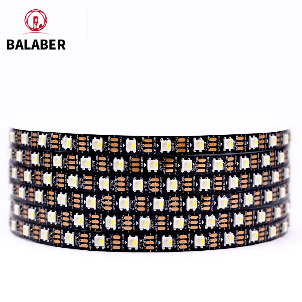 5V SK6812 RGBW Led Strip Light 4 in 1 Similar WS2812B 1m 4m 5m 30 60 144 LEDs Black/White PCB Wire 1-5 Meters Led Lights IP30 65