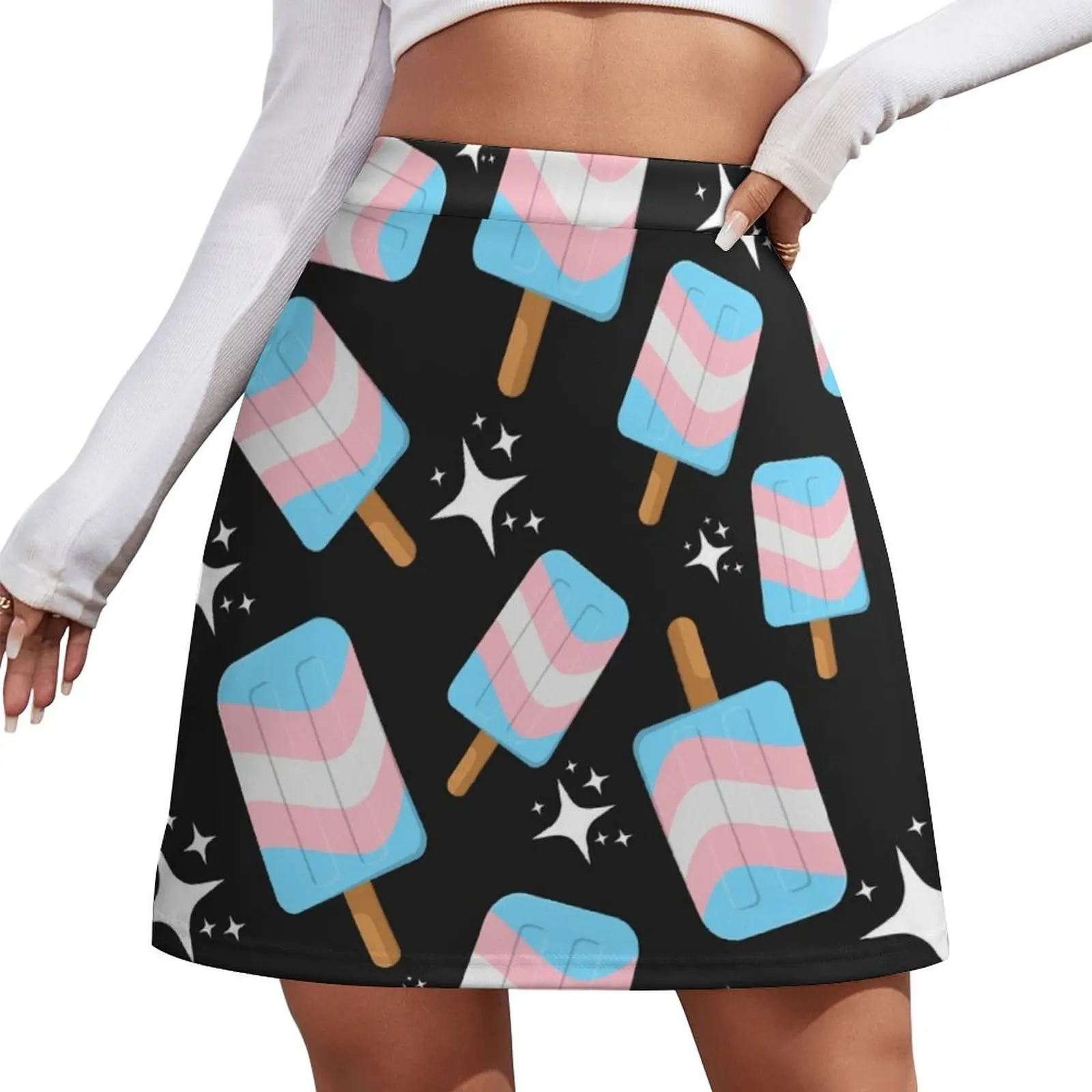 

Cute Transgender Ice Pops Mini Skirt Sexy mini skirt Women's skirt Women skirts new in external clothes