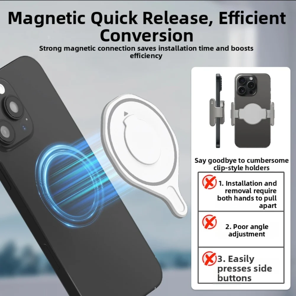 For MagSafe-Ready Expansion Accessory for DJI Mobile 8 to Enable Magnetic Attachment for across Multiple Scenarios