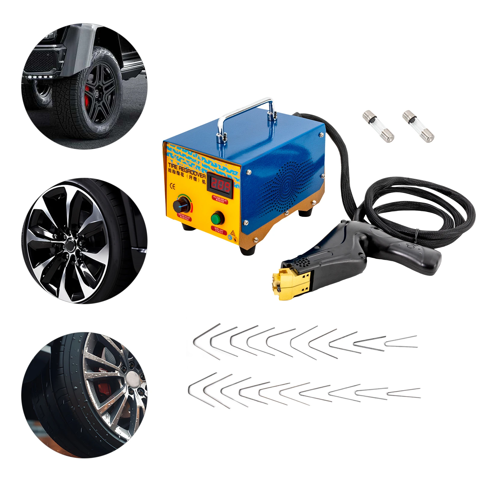 Tire Groover 1000W Tire Grooving Machine with 20 Blades, 110V Tire Groover for Deepening Tread Patterns