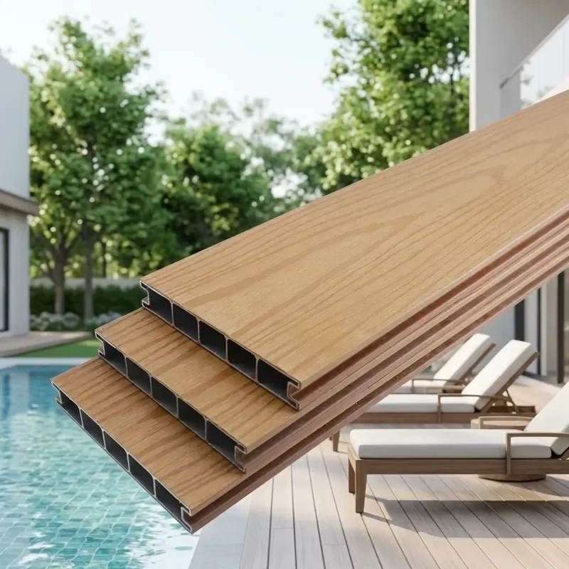 OEM Modern Interlocking Deck Board Supplier Customized Cuttable Waterproof Grain Alloy Aluminum Decking