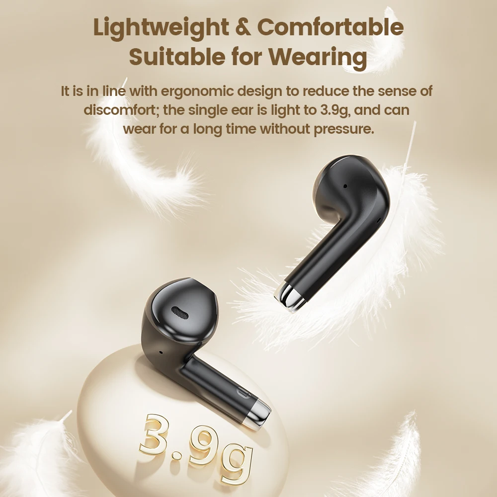 Toocki Bluetooth5.3 Waterproof Headphone for Phones TWS Multi-Color Wireless In-ear Earphone with Mic Portable for Travel Office