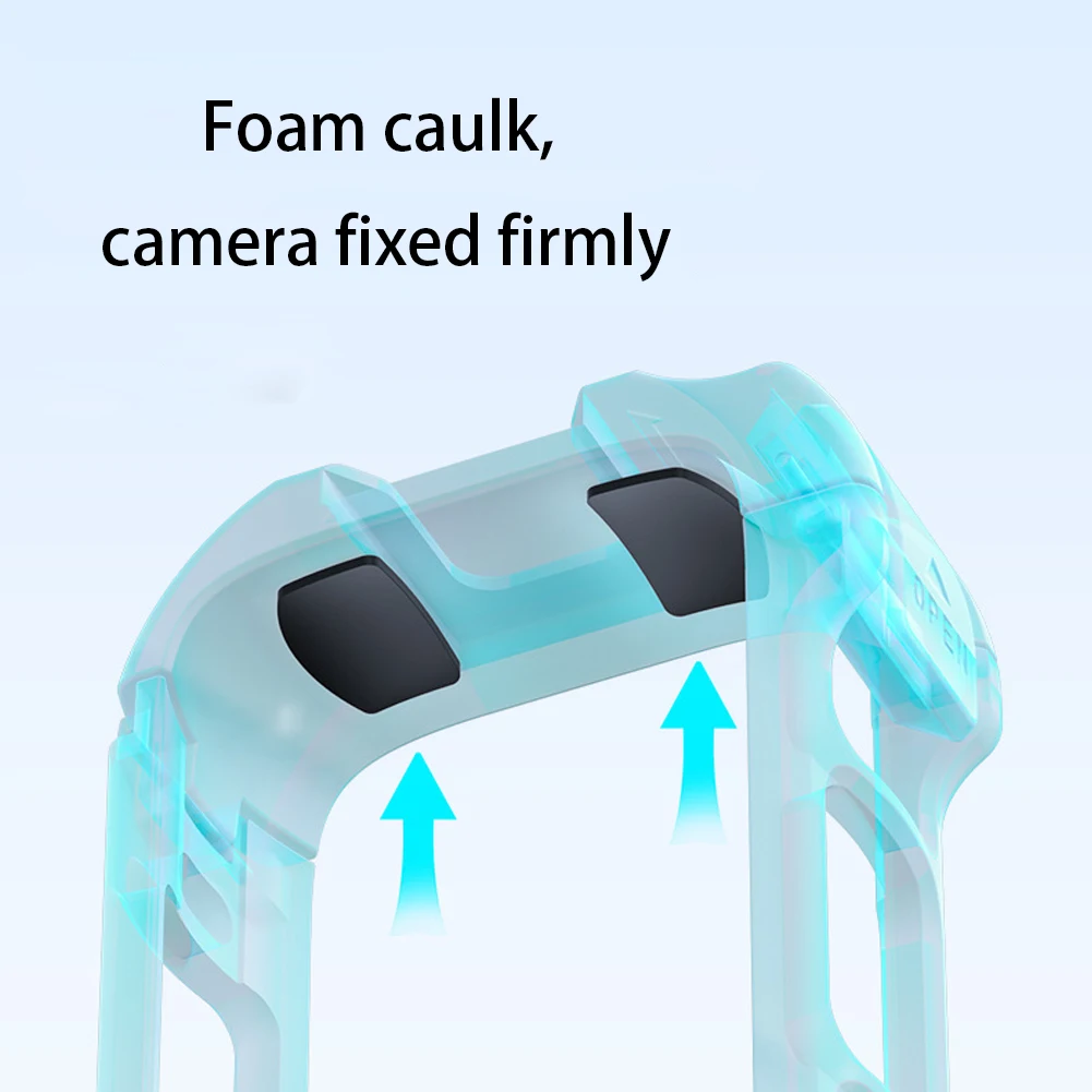 Frame Pelindung Insta360 X4 dengan Cold Shoe & Ulir 1/4 inci, Magnetic Quick Release Protective Rabbit Cage Protective Case