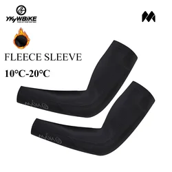 YKYW 10℃ 20℃ Men Women Pro Thermal Cycling Sleeve Bike Sun Protection Arm Warmers Bicycle Sports Protect Cover Miti Breathable