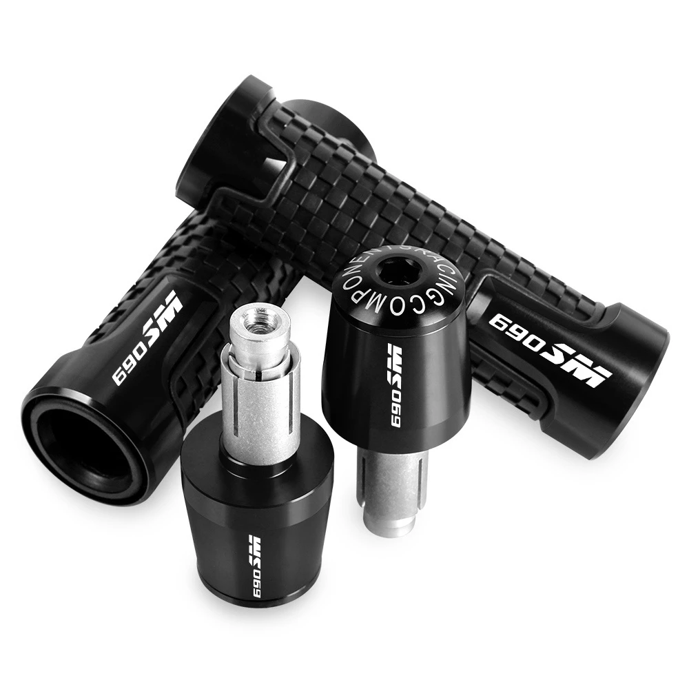 

FOR 690SM 2007 2008 2009 2010 2011 2012 690 sm 690 SMMotorcycle Accessories Handle Grips Ends Racing Handlebar 22mm 7/8" Part