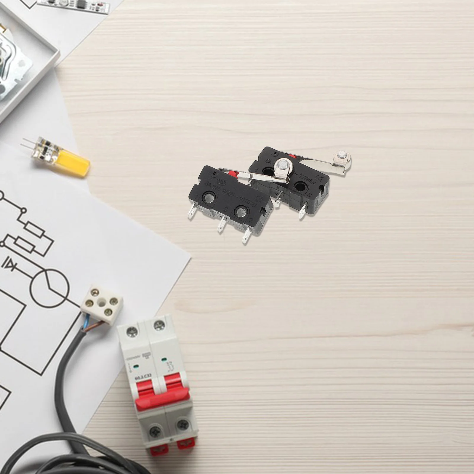 

10Pcs Limit Switch Normally Open Close Durable Ppa Metal Material Electrical Equipment Control Limit Switch Appliance Accessory