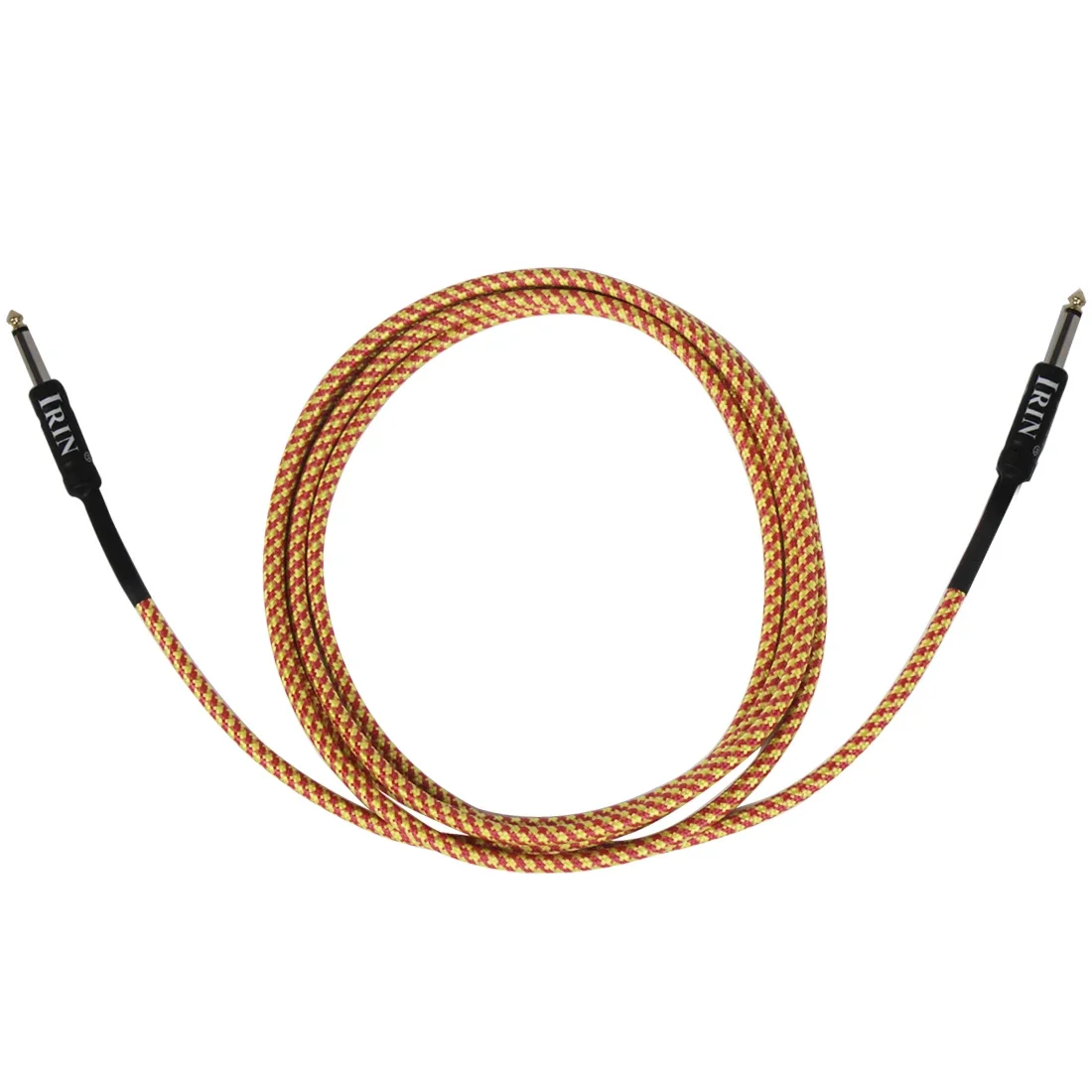 IRIN Guitar 3M Audio Cable Colorful Nickel Plug Audio Cable for Electric Guitar Electric Bass Amplifiers Guitar Parts Accessory