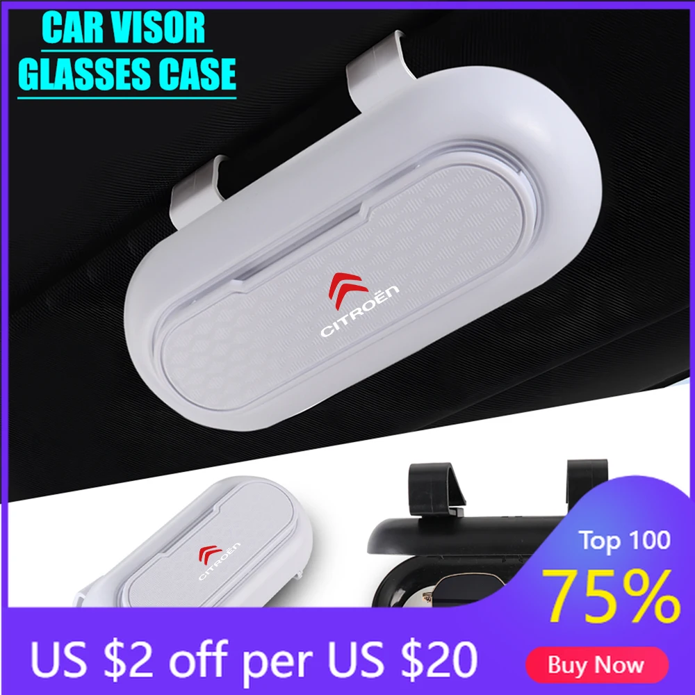 

Новинка 2026: Органайзер для очков в автомобиль, держатель для солнцезащитных очков, коробка для хранения очков для Citroen C1, DS, C4 Grand Picasso