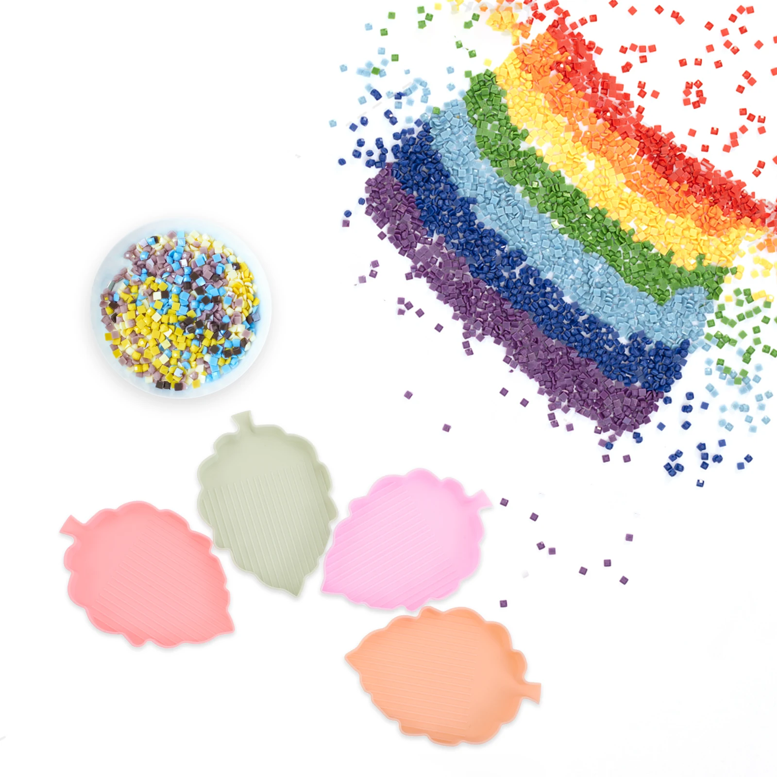 

16pcs Diamond Art Tool Precision Diamond Drawing Tools Gemstone Sorting Tray Rhinestone Crafting Accessories Bead Funnel Plate