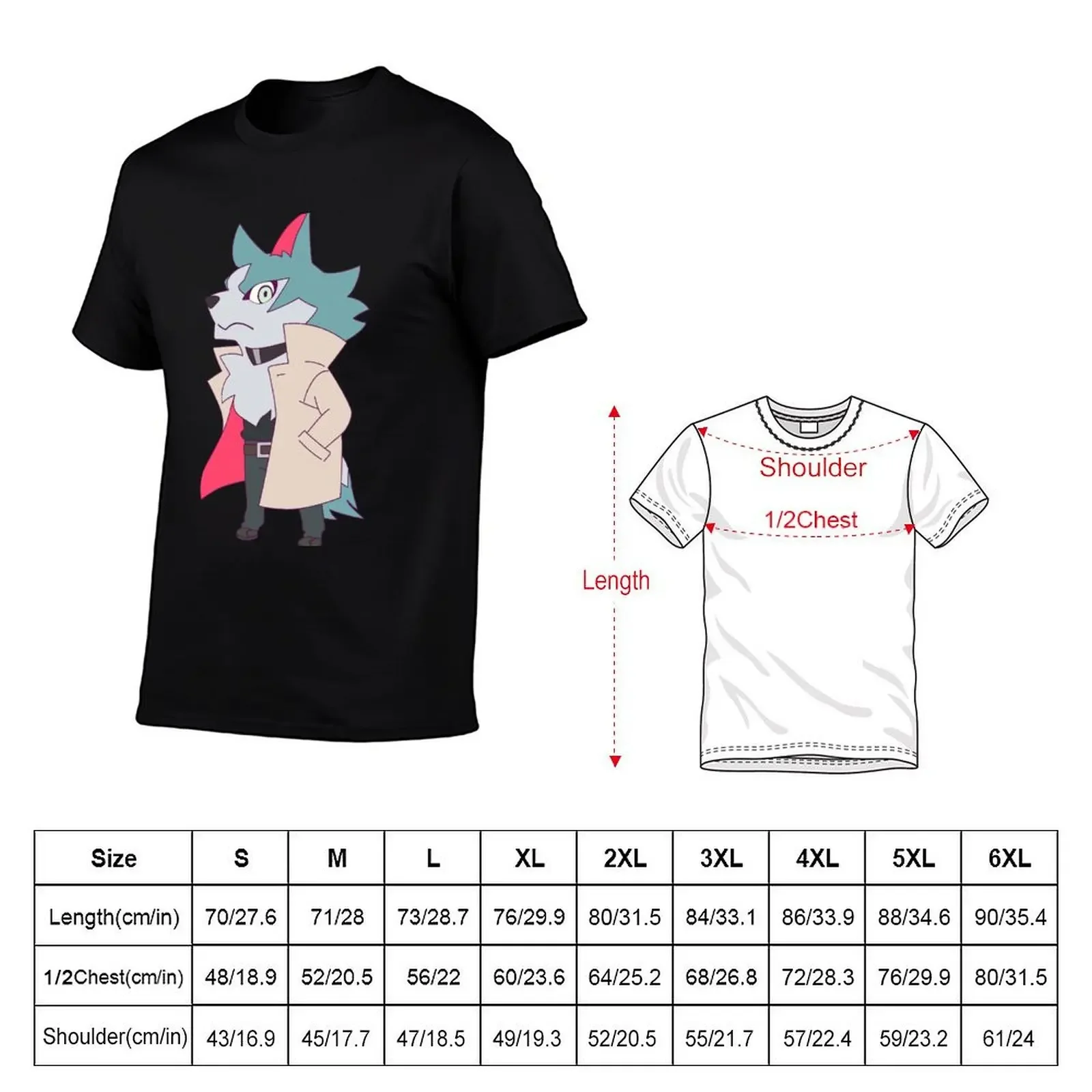 BNA wolf Shirou T-Shirt blacks aesthetic clothes plus size clothes mens tall t shirts