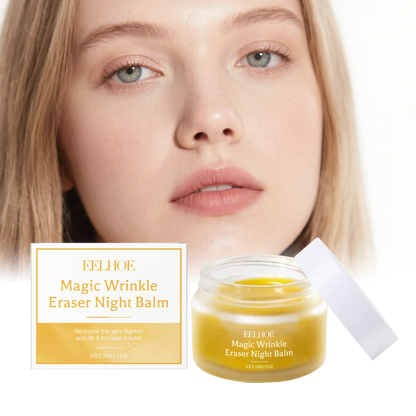 Crema de noche reafirmante iluminadora con extracto de caléndula de rosa mosqueta para el cuidado facial diario, humedad profunda, reafirma la piel durante la noche