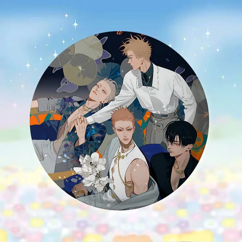 شارات كاريكاتير كارتونية BL 19 يومًا، زر صفيح إبداعي، شارة اقتباسات إبداعية، حقيبة ظهر، مجوهرات هدية للأطفال والأصدقاء #3