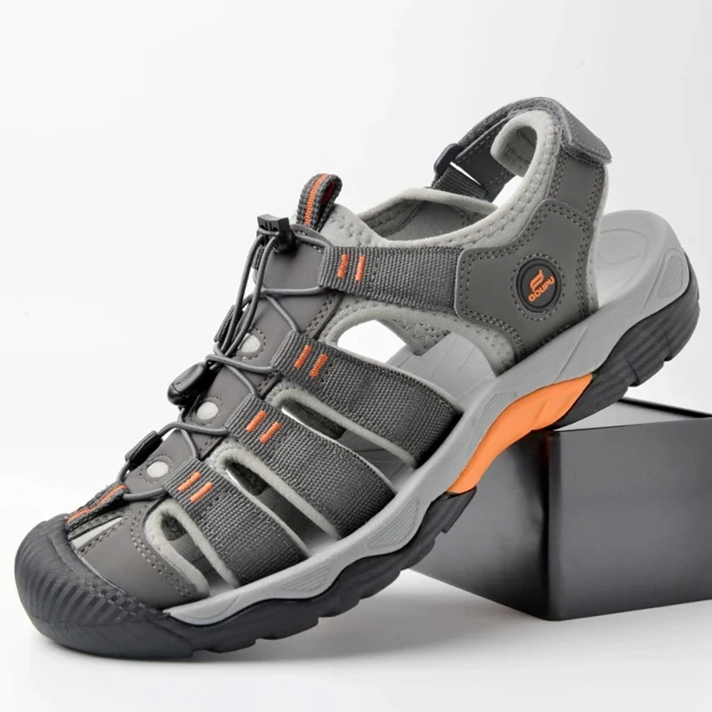 

Повседневные пляжные сандалии унисекс, мужская дышащая обувь для прогулок, уличные сандалии, летняя пляжная треккинговая обувь, дышащая нескользящая обувь