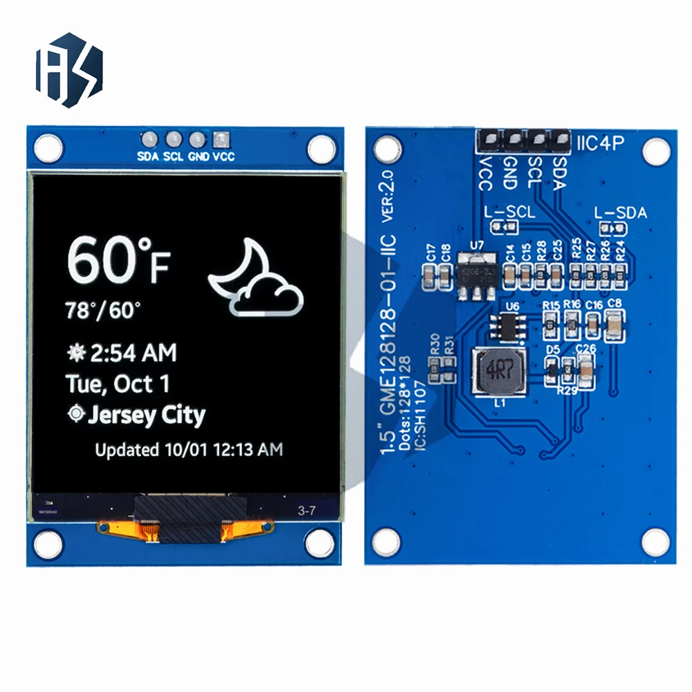 ALL NEW 1.5 Inch 128x128 OLED Shield Screen Module High quality Product For Raspberry Pi For STM32 For Arduino