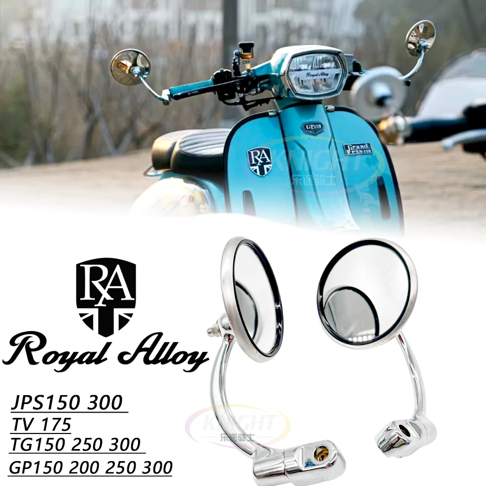 

Retro Sheep Motorcycle Rearview Mirror For Royal Alloy GP150 GP200 GP250 GP300S TG150 TG250 TG300S TV175 JPS150 300