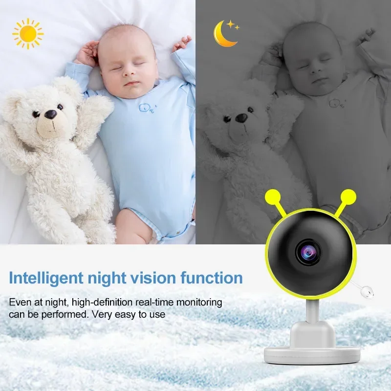 Dengan visi malam interkom Monitor bayi Monitor portabel 2.8 "nirkabel bayi Eletronica Monitor bayi deteksi menangis perawat