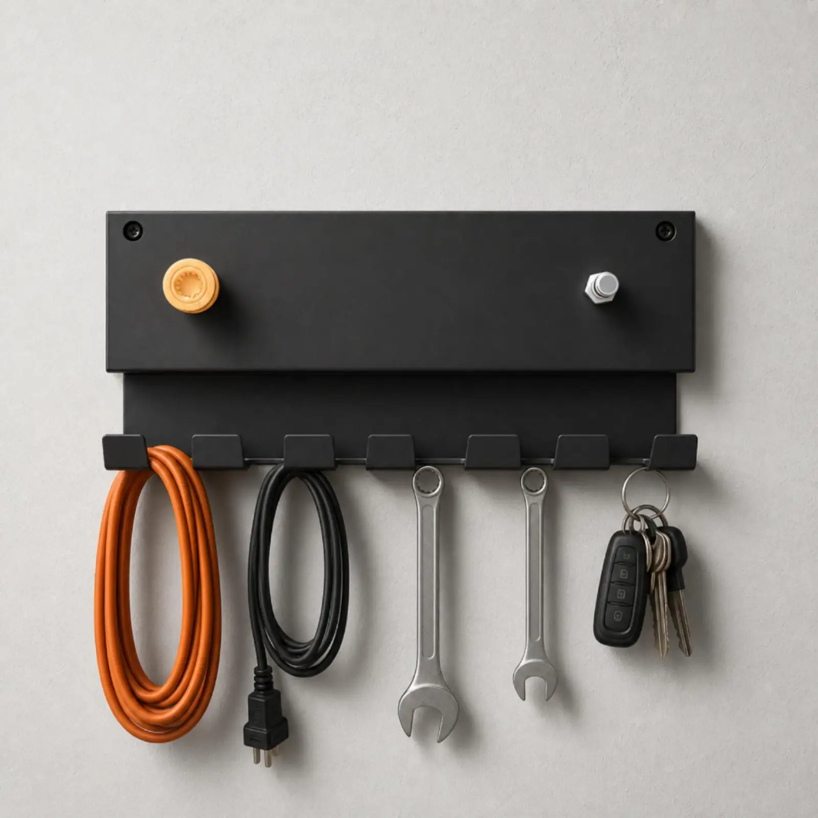 Wall Mounted Foam Nozzle Organizer Carbon Steel Rack for Pressure Washer Car Cleaning Storage Holder Garage