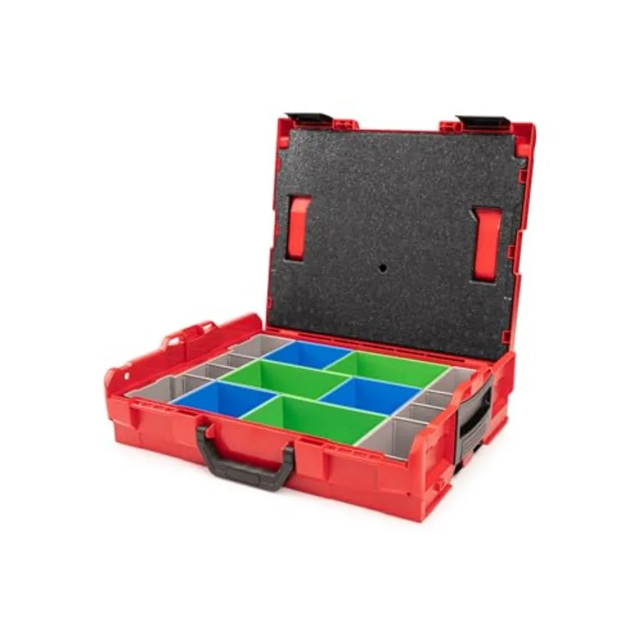 

Shallow Stacking Tool Box L-BOXX 1 with 8-Piece Organizer Bin Set (Variant A) and Lid Insert OLB91008