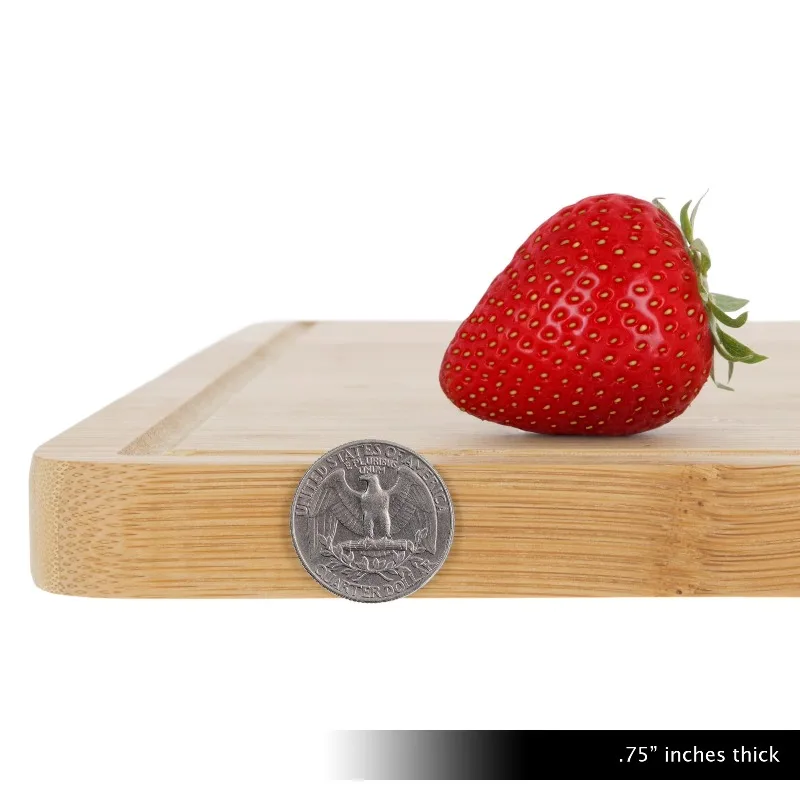Extra-Large Bamboo Cutting/Serving Board with Juice Groove view 4
