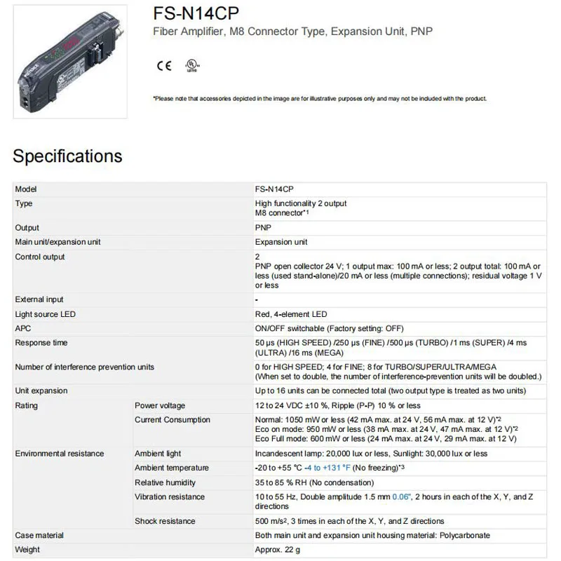 FS-N14CP New Original KEYENCE Digital Fiber Optic Sensor, In Stock, Welcome to Inquiry