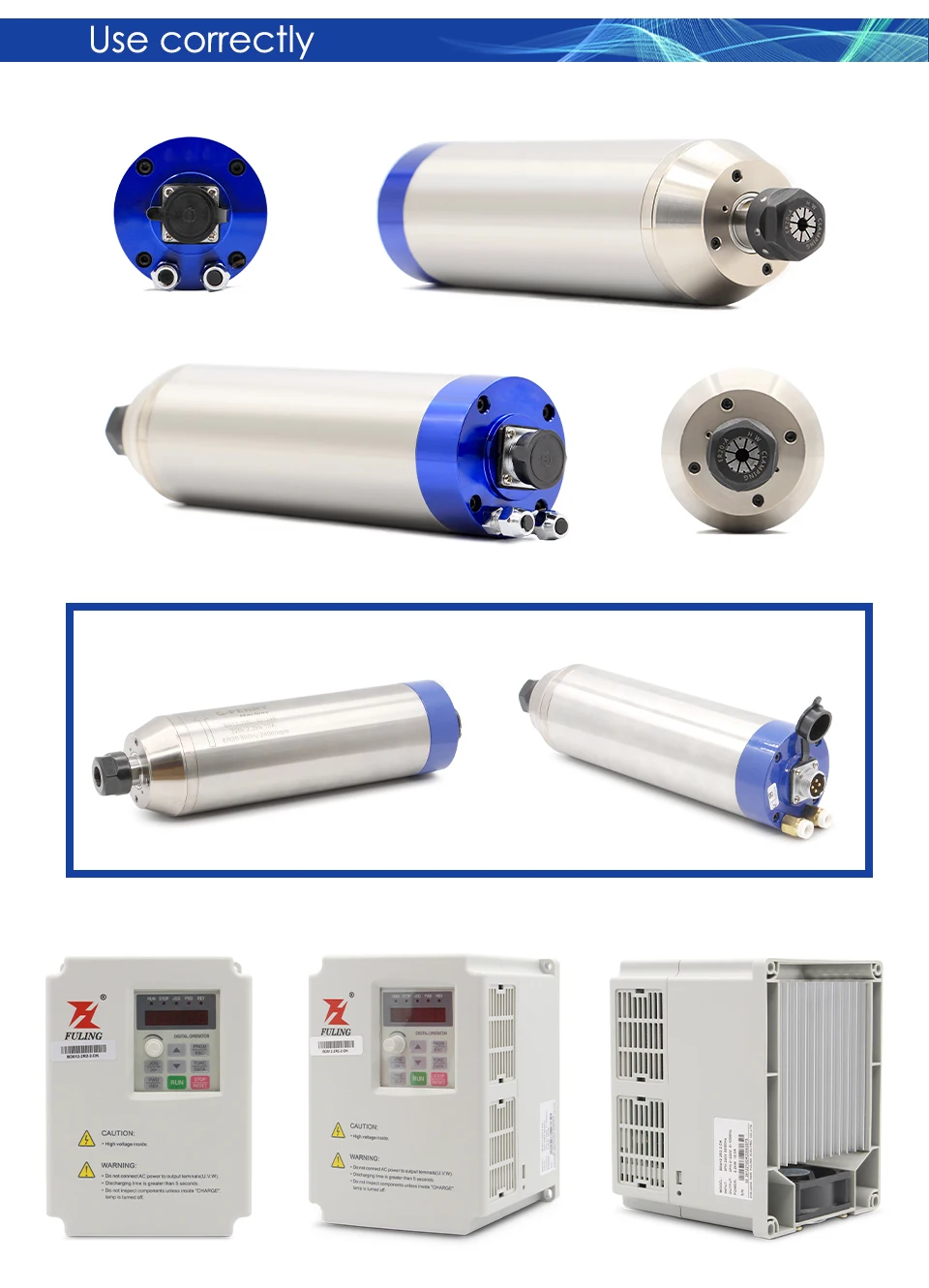 G-Penny 2,2 kW ER20 Metallspindel Wassergekühlter Spindelmotor-Kit 12000 U/min 400Hz Frequenzantrieb für Metall, Eisen, Edelstahl – Detail 20