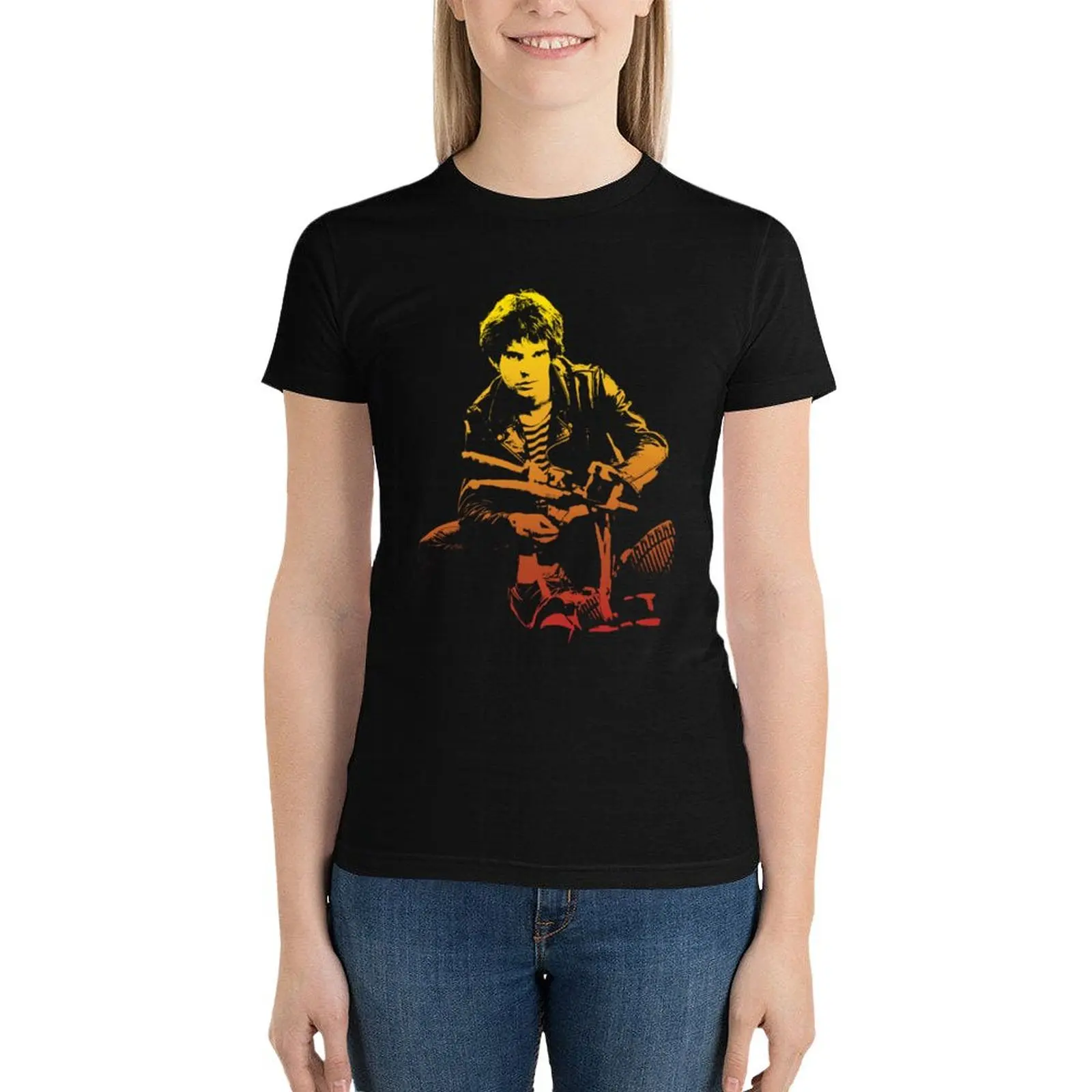 Jean-Jacques Burnel - Biker T-Shirt tops vintage clothes aesthetic clothes t-shirts for Women loose fit