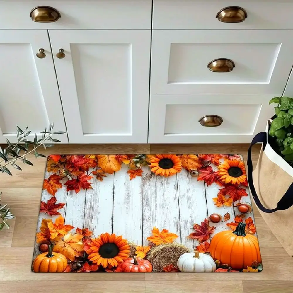 Autumn Autumn Pumpkin Pattern Welcome Rug Soft Crystal Velvet Floor Mat Indoor Entrance Carpet Modern Home Decorative Doorpad - Aliexpress Deal