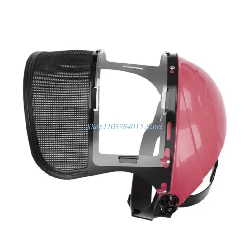 R6FF Professional Anti Impacts Full Face Protections Visors Clear Lens Adjustable Comfort Fit Face Shield For Work Safety