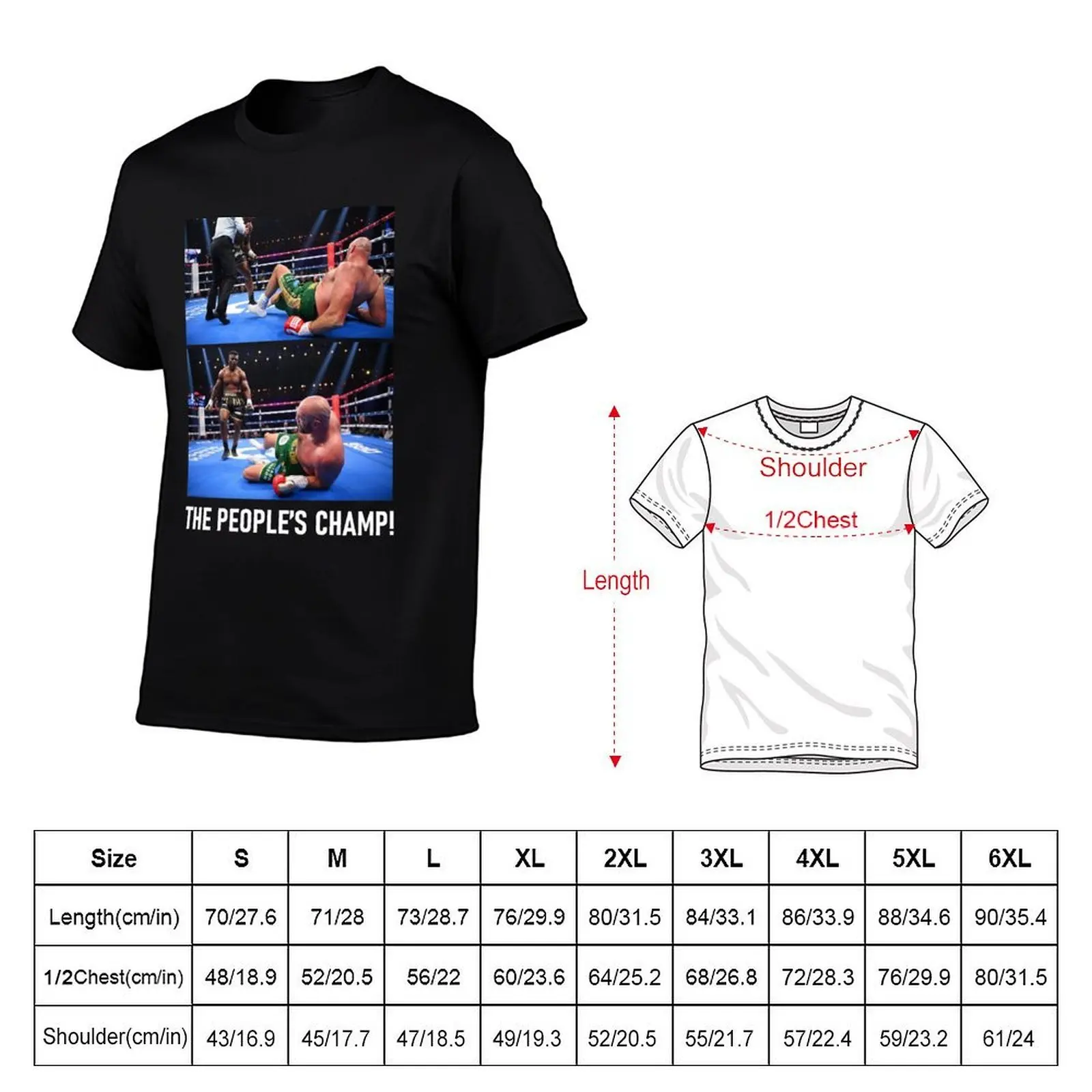 Tyson Fury v Francis Ngannou: knock down The people's champ! T-Shirt Holiday Outdoor T-Shirt