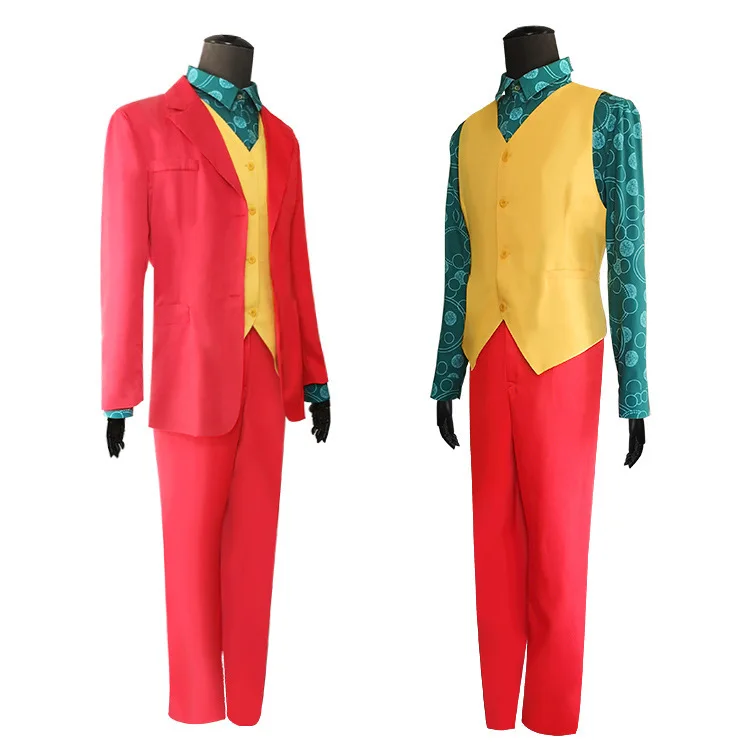 Costume de Joker de Film d'Halloween pour Homme Adulte, Cosplay de Fleck DC pour ixde Carnaval