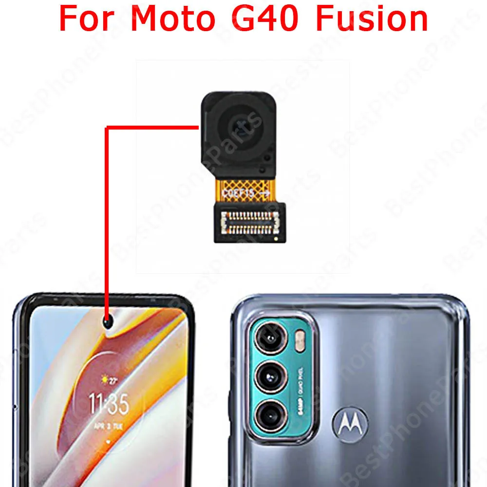 Camera Module For Motorola Moto G10 Power G20 G22 G30 G31 G40 Fusion G50 G60 G100 Back View Front Selfie Rear Camera Flex Cable